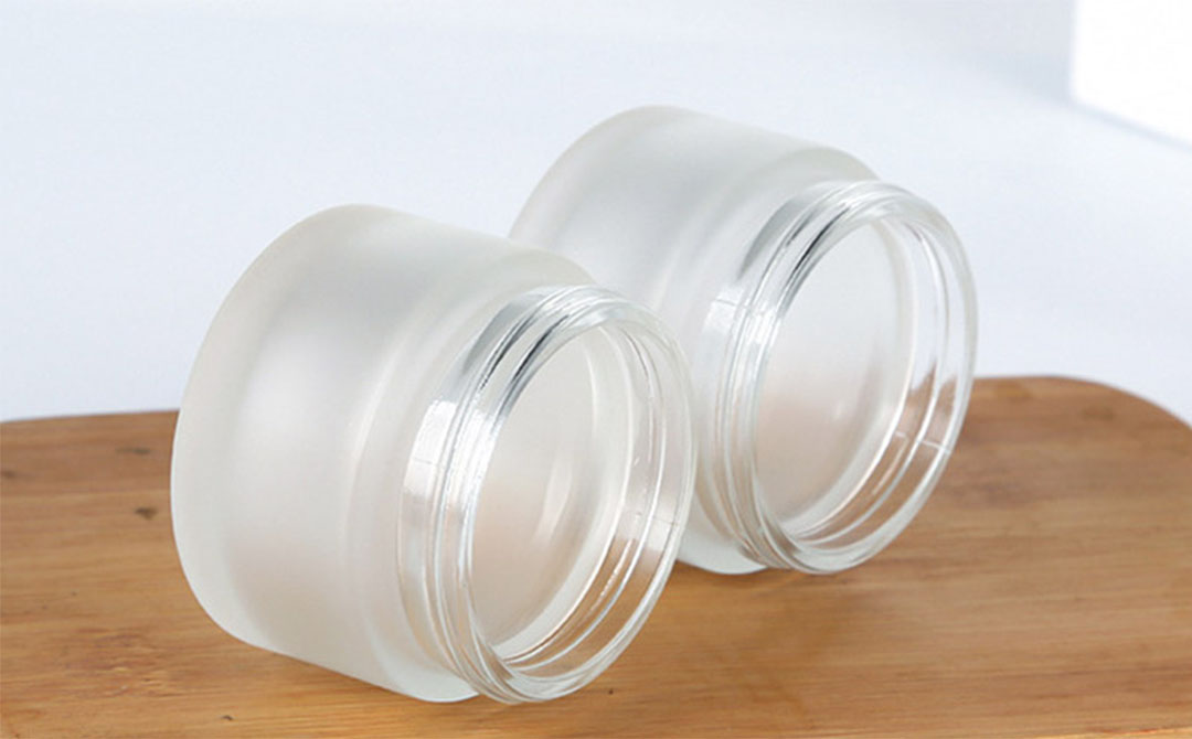 10G Frosted cosmetic glass cream jar