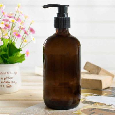 Amber Boston Round Bottle