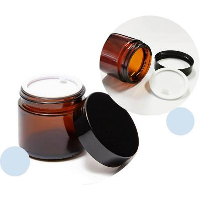 Amber glass jars wholesale