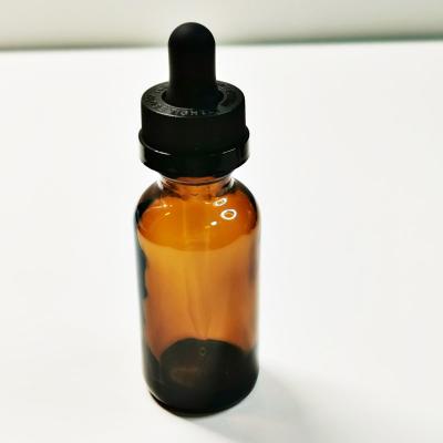 Boston Round Amber Glass Bottles