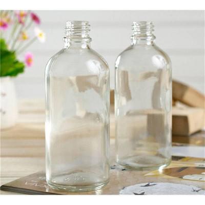 cosmetic clear glass bottle