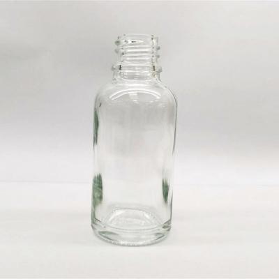 Boston Round clear glass bottle manufacturer