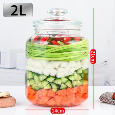 2000ml glass jar
