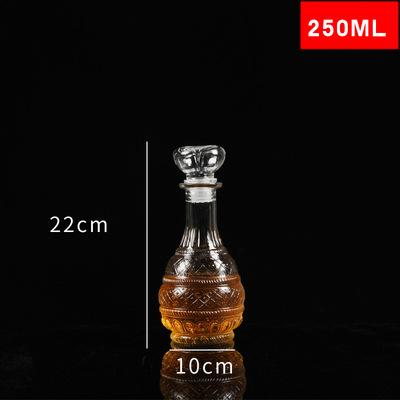 250ml glass wine bottle